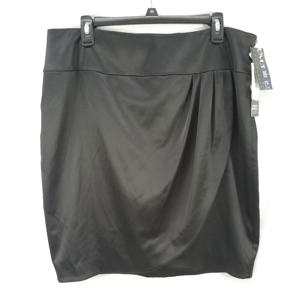 Adrianna Papell Evening Essentials Black Skirt 16 - Picture 1 of 8